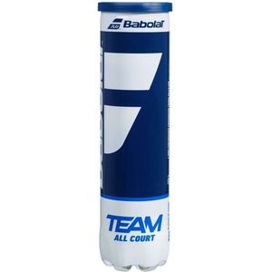 Babolat Team All COURT x 4 ballen, Unisex, Volwassenen, Geel (Zwart), One Size