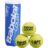 Babolat Court Padel X3 Volwassenen, uniseks, geel-zwart, eenheidsmaat