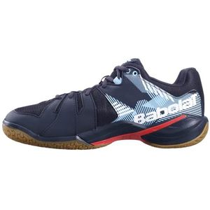 Babolat Shadow Spirit M Badmintonschoenen Shadow Spirit voor heren, intensieve oefening, ondersteuning en demping, ademende Ortholite-zool, Frans merk, zwart/tomato rood, heren, Zwarte tomaat rood, 45