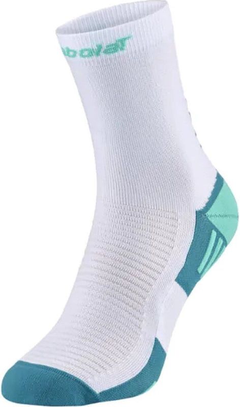 Babolat - Padel Sokken - Halfhoog Wit / Blauw - Maat 39-42