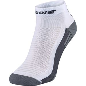 Babolat - Padel Quarter Socks - Wit Zwart - Polyamide Dri-release Elastaan