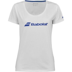 Tennisshirt Babolat Women Exercise Babolat Tee W White White-XS