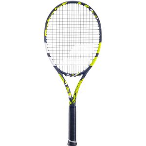 Babolat boost aero tennisracket in de kleur zwart/geel.