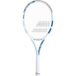 Babolat boost drive tennisracket in de kleur wit.