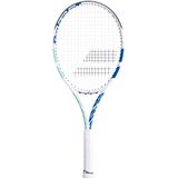 Tennisracket Babolat Women Boost Drive W White Blue Green (Bespannen)-Gripmaat L2