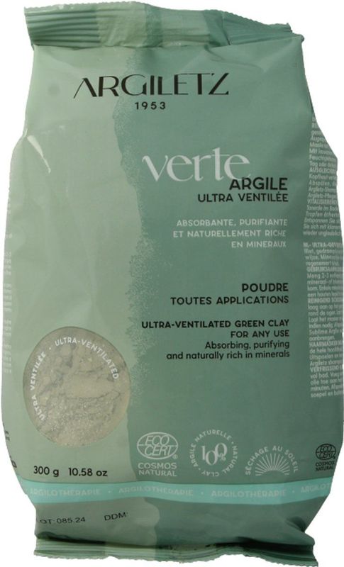 Argiletz - Groene Klei Superfijn - Gezichtsmasker - Natuurlijke Klei - 100g