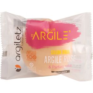 ARGILETZ Kalmerende zeep Roze klei - Roze parfum - 100 g