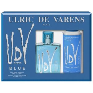 Ulric de Varens UDV Blue Eau de Toilette, 100 ml + deodorant, 200 ml, 1 stuk