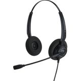 Alcatel-Lucent Enterprise AH 12 G On Ear headset Telefoon Kabel Zwart Ruisonderdrukking (microfoon)