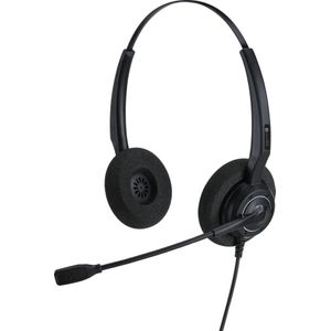 Alcatel-Lucent Enterprise AH 12 G On Ear headset Telefoon Kabel Zwart Ruisonderdrukking (microfoon)