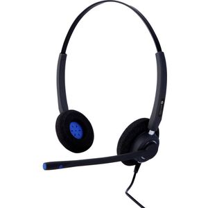 Alcatel-Lucent Enterprise AH 22 M On Ear headset Telefoon Kabel Zwart Ruisonderdrukking (microfoon)