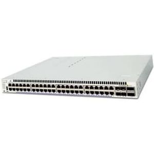 ALCATEL-LUCENT OS6860-P48 Gigabit Ethernet L3 vast chassis met 48 RJ-45 10/100/1000 PoE+,4 SFP+ 1G/10G, USB, twee 20G stapelen