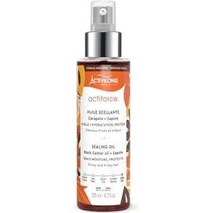 ACTIVILONG - Actiforce afdichtende olie – krullend en kroeshaar – hydrateert, voedt en beschermt – 99% natuurlijke ingrediënten – zachte geur – gemaakt in Frankrijk – 100 ml