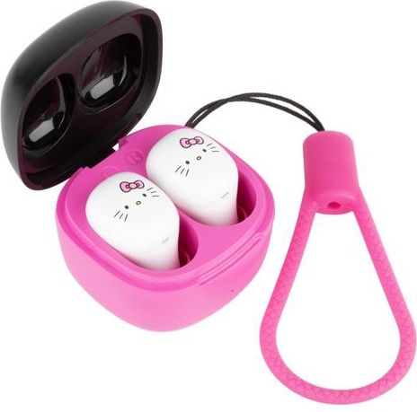 Konix Hello Kitty Headset Draadloos In-ear Oproepen/muziek Bluetooth Roze, Wit