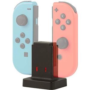 Konix Mythics Support base de charge rapide pour manettes Joy-Con Nintendo Switch, Switch Lite et Switch OLED - Câble 50 cm - Noir