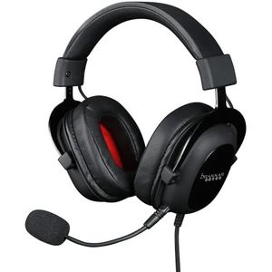 Konix Drakkar Bodhran Pro Gaming-headset, bekabeld, voor pc, PS4 en Xbox One, 53 mm luidspreker, microfoon, 2,5 m kabel, zwart