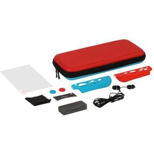 Konix Mythics Gaming-accessoireset, starterset, Nintendo Switch, beschermhoes, gehard glas, speelbox, koptelefoon, 2 duimsteunen