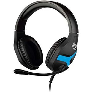 Konix Mythics Nemesis Gaming Headset, bekabeld, voor PS4 en PS5-consoles, 40 mm luidspreker, microfoon, 1,5 m kabel, zwart en blauw