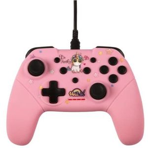 Konix - Unik Switch Controller - Be Funky Pink - Bedraad - Ergonomisch Design
