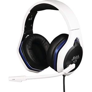 Konix Mythics Hyperion Gaming headset voor PS5-console, 50 mm luidspreker, microfoon, kabel van 1,5 m, wit en zwart