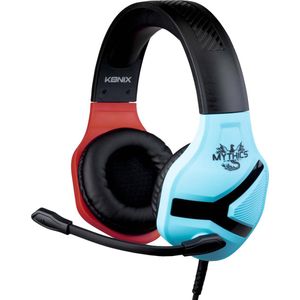 Mythics - Nemesis Red & Blue - Gaming Headset - In-line Afstandsbediening - Inklapbare Microfoon