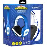 Konix My Hero Academia 80761117846 hoofdtelefoon/headset Bedraad Hoofdband Gamen Blauw, Wit