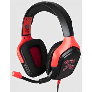 Konix Naruto KX AKATSUKI HEADSET Bedraad Hoofdband Gamen Zwart, Rood