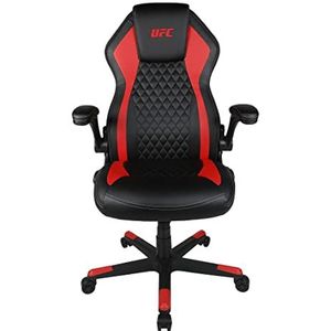 Konix UFC Gaming managersstoel, bureaustoel, 15° zithelling, 360° wielen, zwart/rood