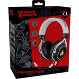Konix 82381120335 hoofdtelefoon/headset Bedraad Hoofdband Gamen USB Type-A Zwart, Wit