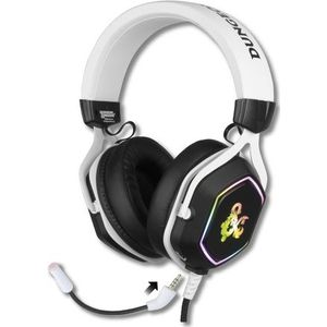 Konix 82381120335 hoofdtelefoon/headset Bedraad Hoofdband Gamen USB Type-A Zwart, Wit