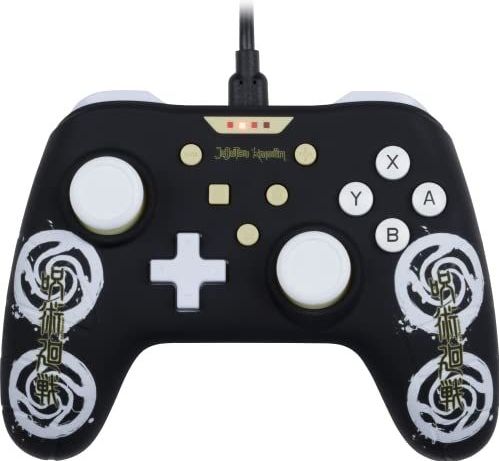 Konix - Jujutsu Kaisen - Gamecontroller - Zwart en Wit - Kabel 3 m, Vibratiefunctie, PC-compatibel