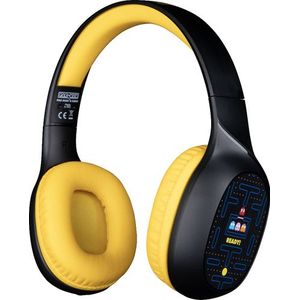 Konix 82541120664 hoofdtelefoon/headset Bedraad en draadloos Hoofdband Oproepen/muziek Bluetooth Zwart, Geel