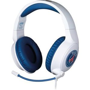 Konix PSG Gaming-headset, universeel, bekabeld, 40 mm luidspreker, flexibele microfoon, 1,5 m jackstekker, wit en blauw