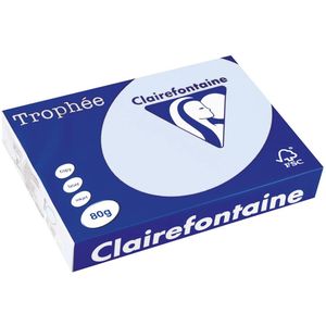 Clairefontaine - Trophée - Gekleurd Papier - Lichtblauw - 80 g/m² - 1 Pak x 500 Vellen