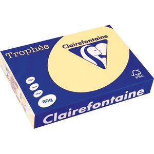 Clairefontaine - Trophée - Gekleurd Papier - Kanariegeel - 80 g/m² - 1 pak x 500 vellen