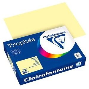 Clairefontaine papier | geel | A4 | 80 gr. | 500 vel