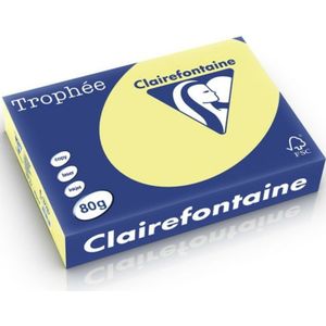 Clairefontaine Zitronengelb A4 Farbiges Papier 80 g/m² (500 Blatt)
