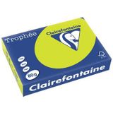 Clairefontaine Trophée Intens, gekleurd papier, A4, 80 g, 500 vel, fluo groen