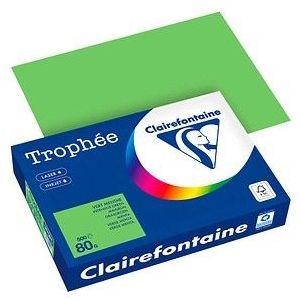 Clairefontaine - Trophée Gekleurd Papier - A4 - Grasgroen - 500 Vellen