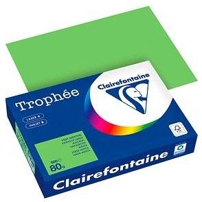 Clairefontaine Trophée Intens, gekleurd papier, A4, 80 g, 500 vel, muntgroen