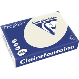Clairefontaine - Trophée - Gekleurd Papier - Parelgrijs - 80 g/m² - 500 Vellen