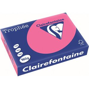 Clairefontaine - CF A4 - Gekleurd Papier - Roze - 160g - Verpakt per 250 vellen