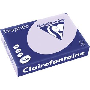 Clairefontaine - Gekleurd Papier - Lila - 160 g/m² - A4 - 250 Vellen
