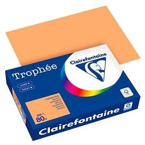 Clairefontaine papier | oranje | A4 | 80 gr. | 500 vel