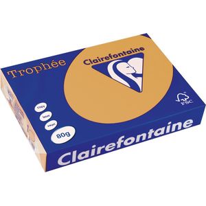 Clairefontaine - Papier A4 - Mokkabruin - 80g - Pak van 500 vel