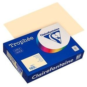 Clairfontaine Farbiges Kopierpapier ""Trophee"" 160 g/m², DIN A4, chamois