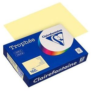 Clairefontaine - Trophée - Gekleurd Papier - A4 - 160 g/m² - Kanariegeel