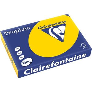 Clairefontaine - Goudgeel - Gekleurd Papier - A4 - 120 g/m² - 250 Vellen