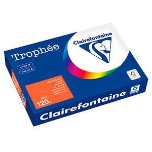 Clairefontaine Leuchtend orange A4 Farbiges Papier 120 g/m² (250 Blatt)