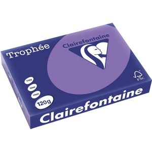 Clairefontaine - A4 - Gekleurd Papier - Violet - 120 g/m² - 250 Vellen